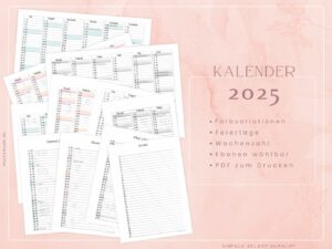 Jahresplaner 2025 alle2025