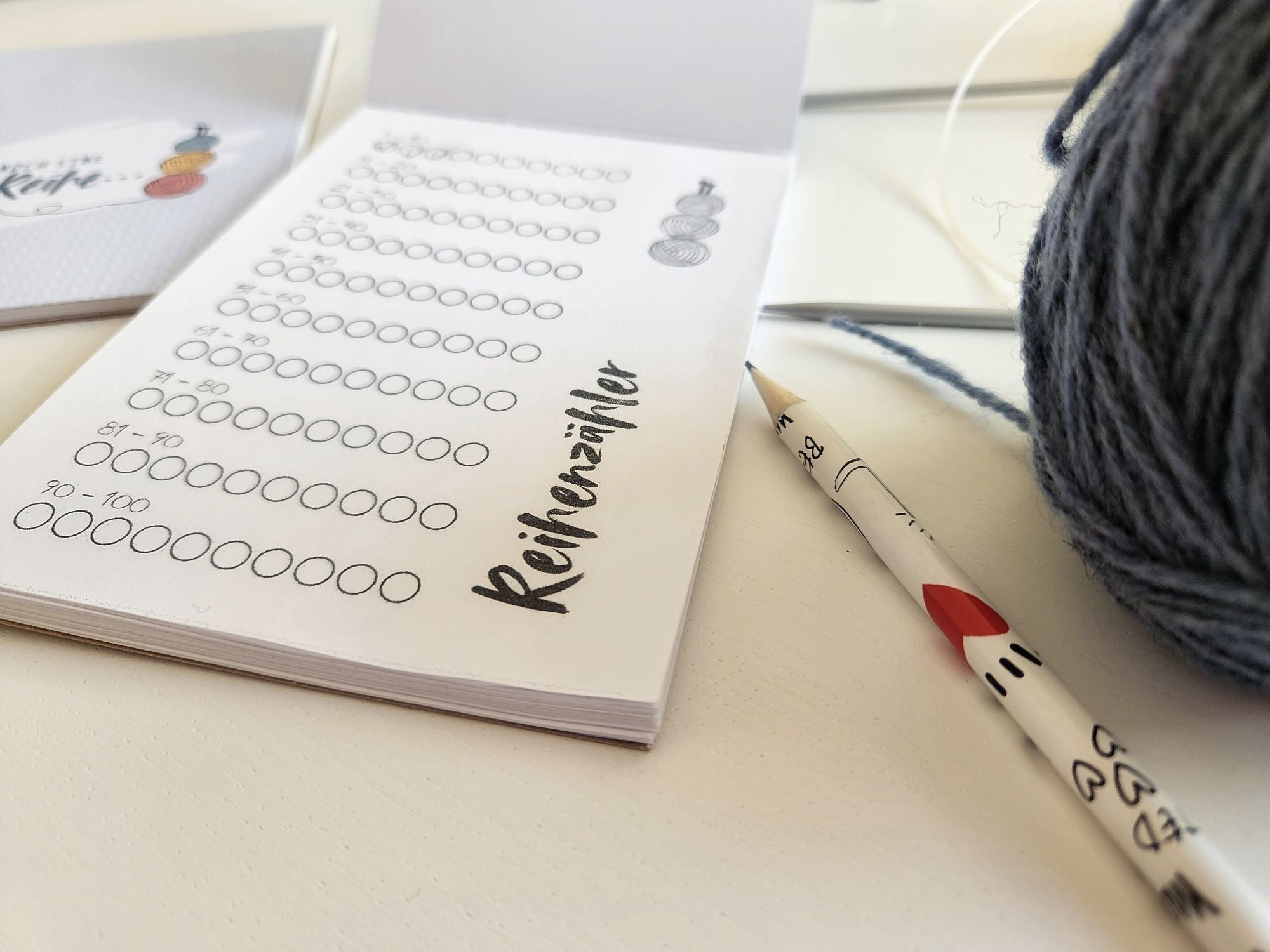 DIY-Reihenzähler-Block für Stricker – praktisch, schön und selbstgemacht!