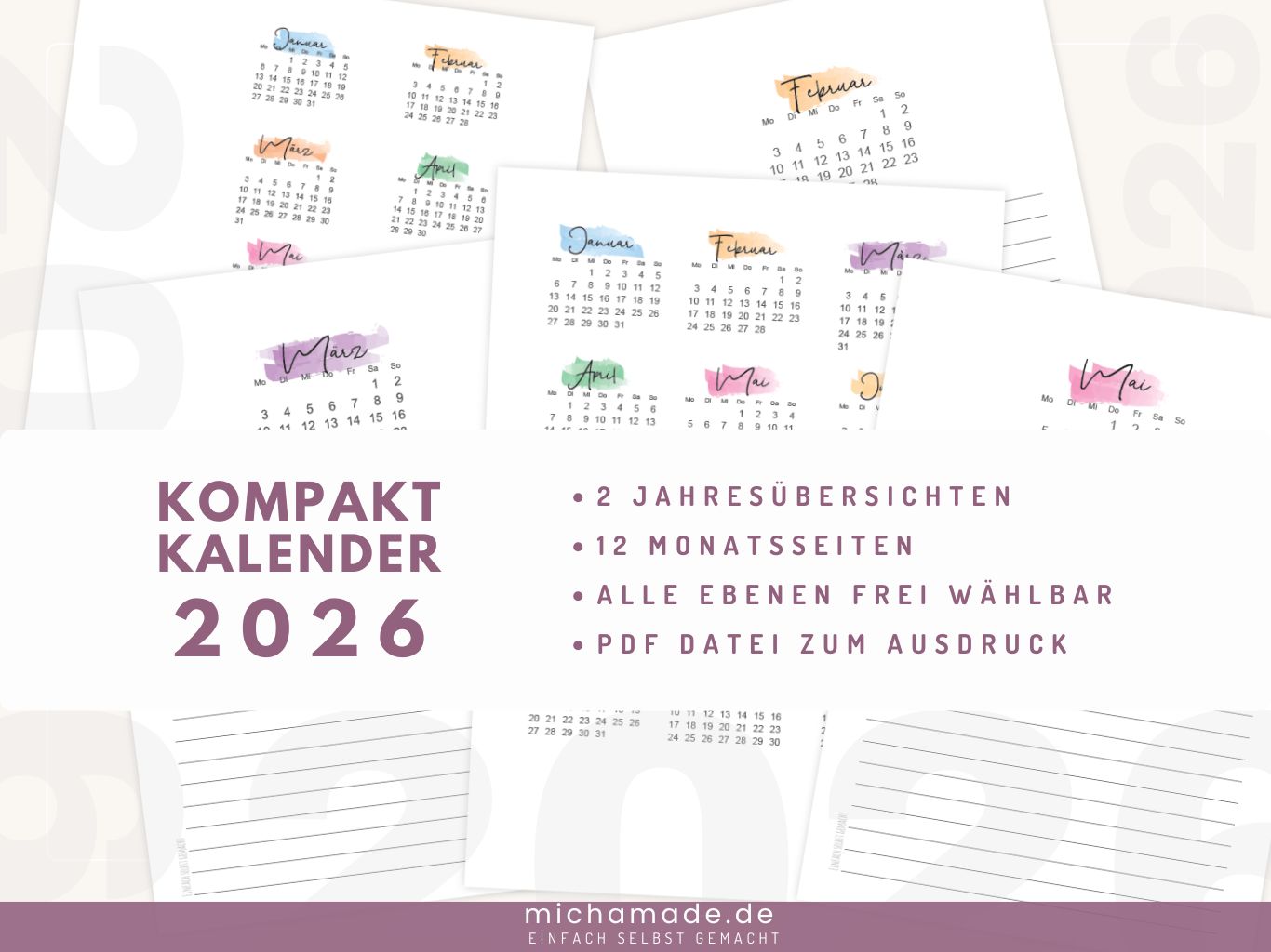2026 Kompaktkalender