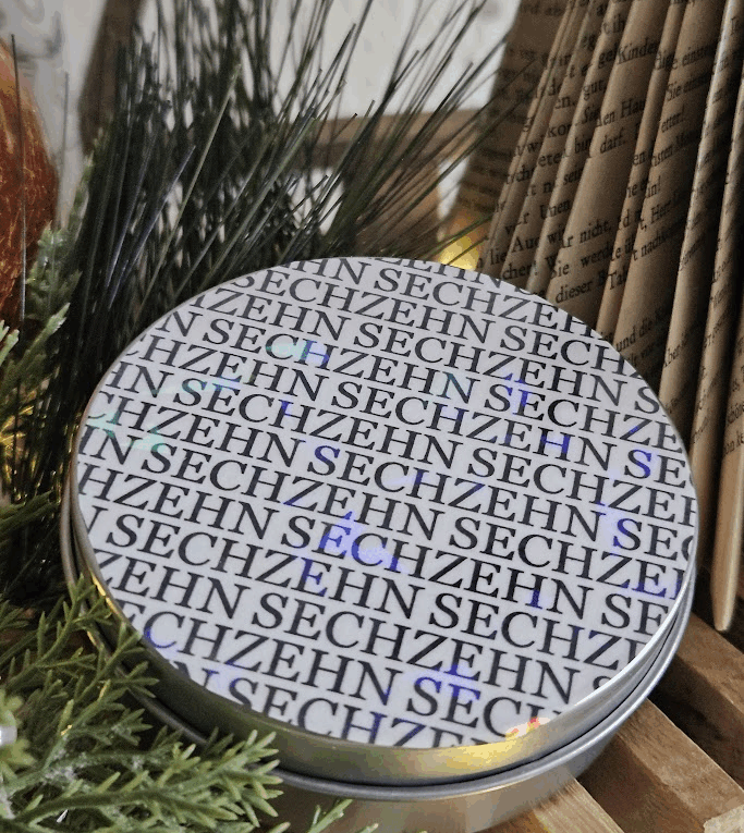 Adventskalender Zahl 16 – Muster zum Download & Bastelidee