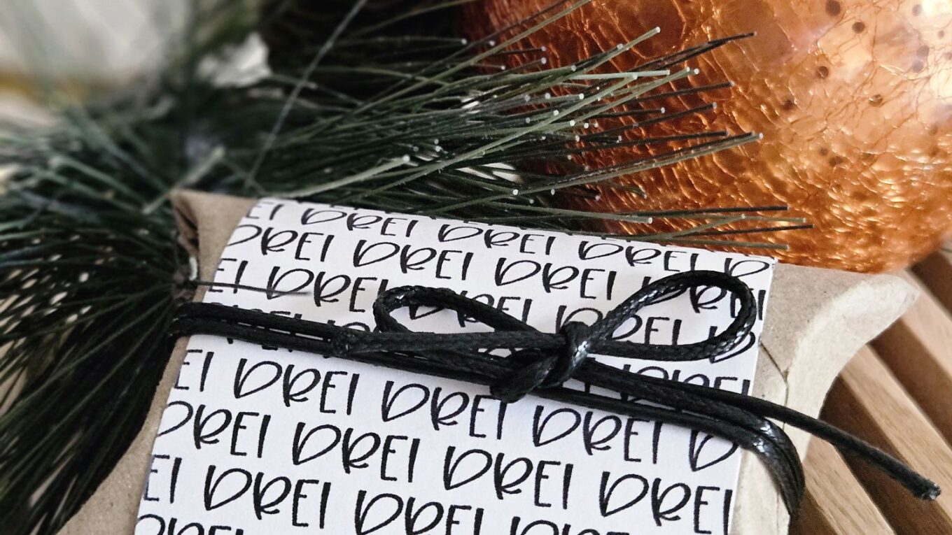 Adventskalender Zahl 3 – Muster zum Download & Bastelidee