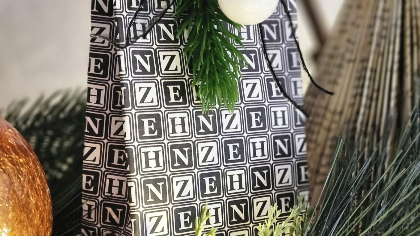 Adventskalender Zahl 10 – Muster zum Download & Bastelidee