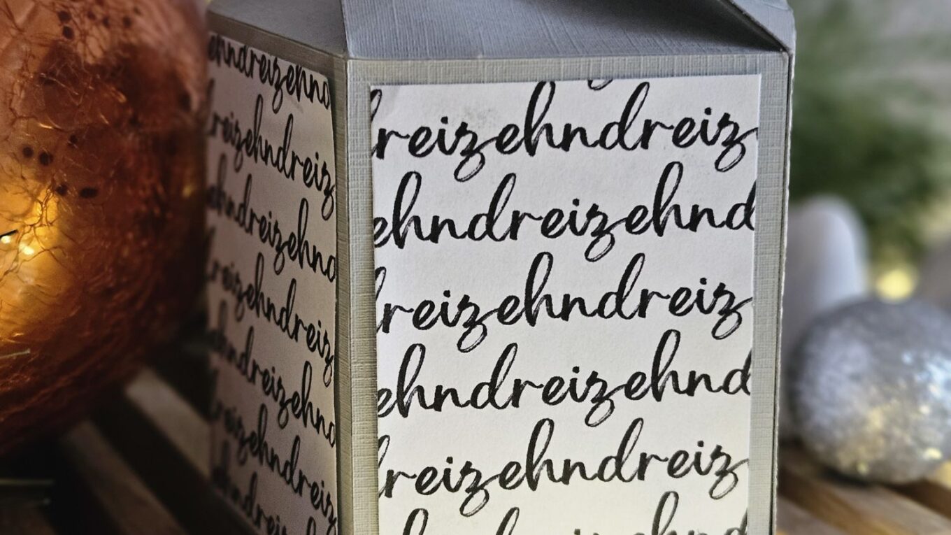 Adventskalender Zahl 13 – Muster zum Download & Bastelidee